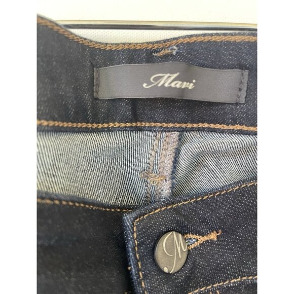 Mavi Kendra SuperSoft High-Rise Straight Leg Jeans Dark Indigo Size 33W 30L NWT - Picture 8 of 9